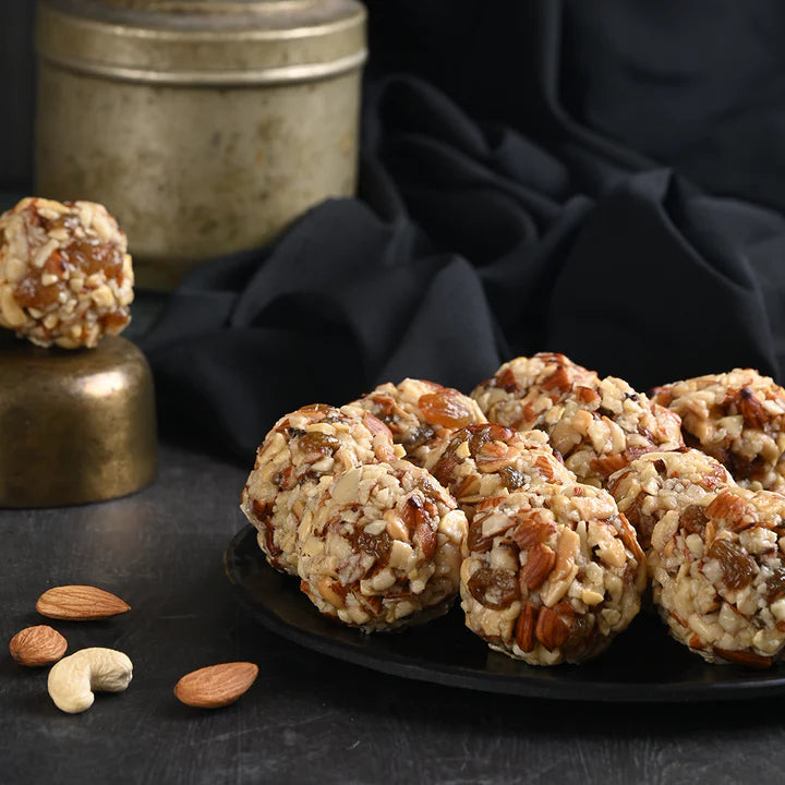 Varaq Sweets Sugar Free Dryfruit Honey Laddu | 500g – Healthy & Nutritious