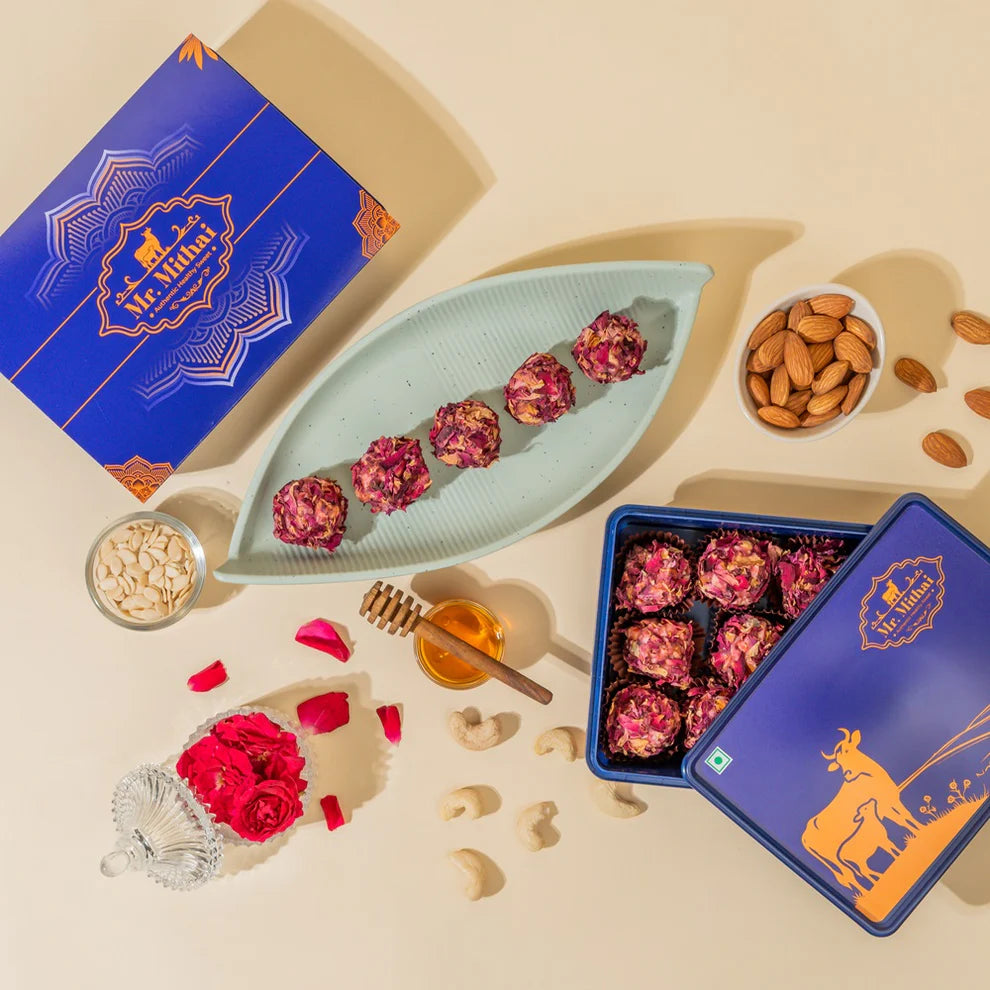 Mr. Mithai Rose Balls Dry Fruit Punch | 400 Gms