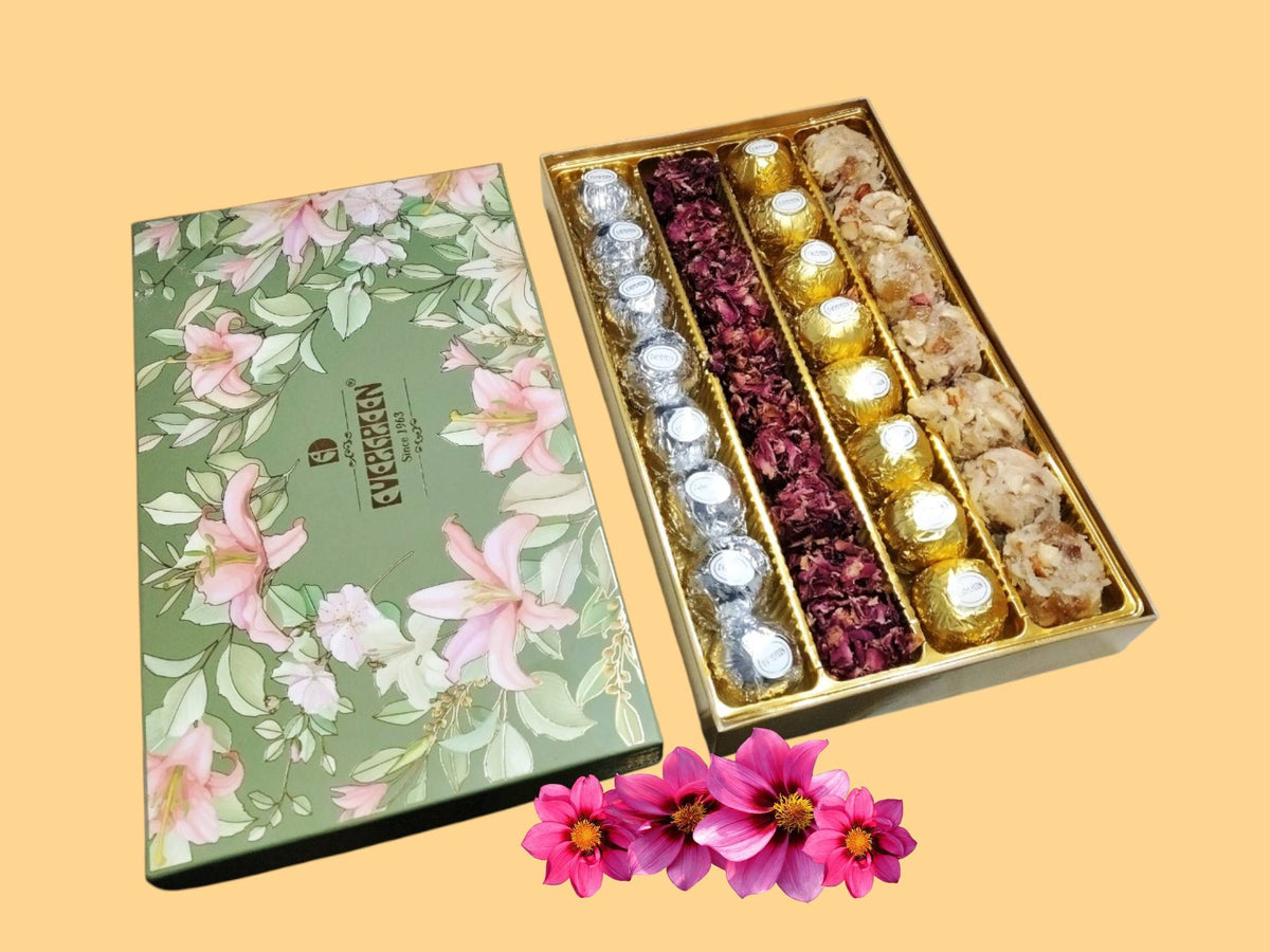 Evergreen Sweet House Assorted Laddu Box 1000 gms
