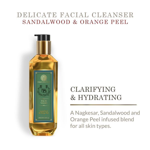 Facial Cleanser / Face wash Sandalwood & Orange Peel - 130ml