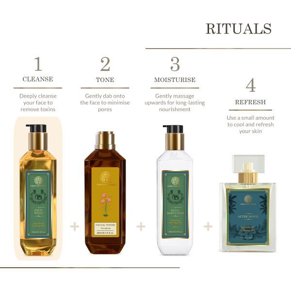 Facial Cleanser / Face wash Sandalwood & Orange Peel - 130ml