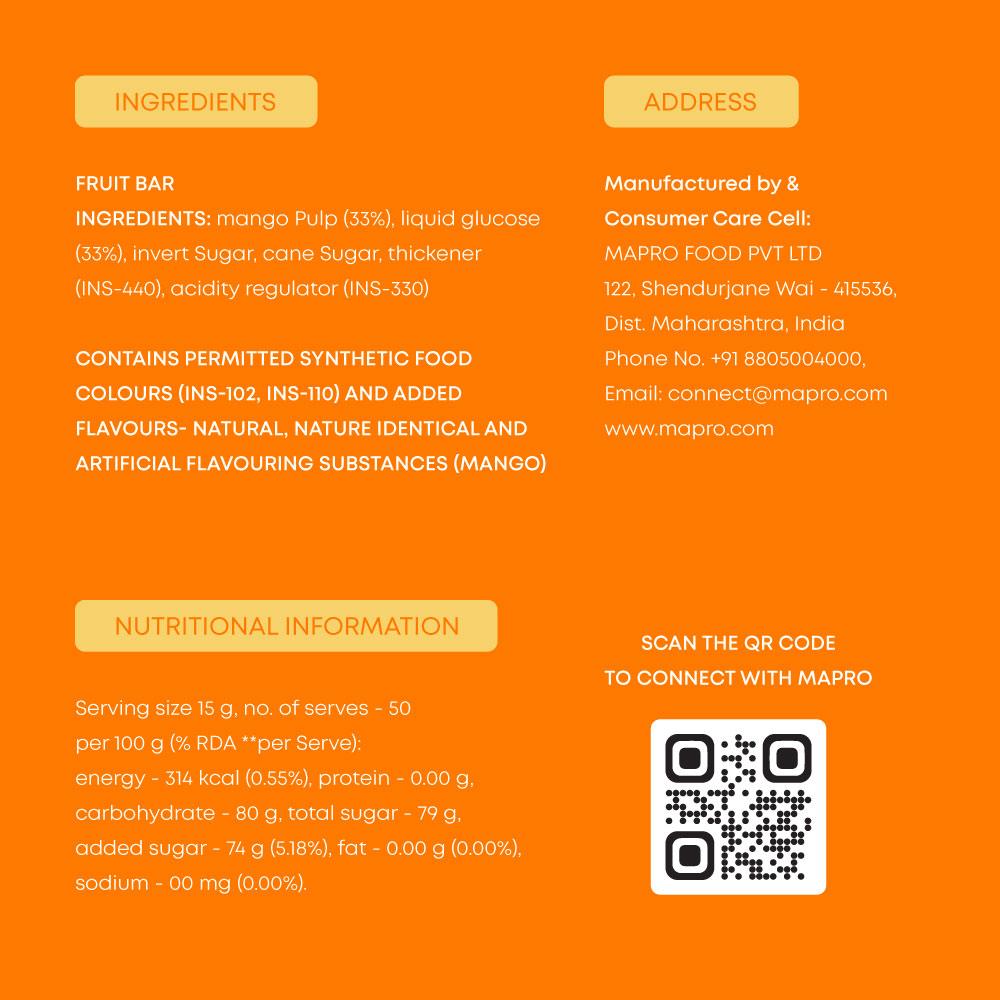 Mapro Falero Fruit Chews-175 gms | Mango