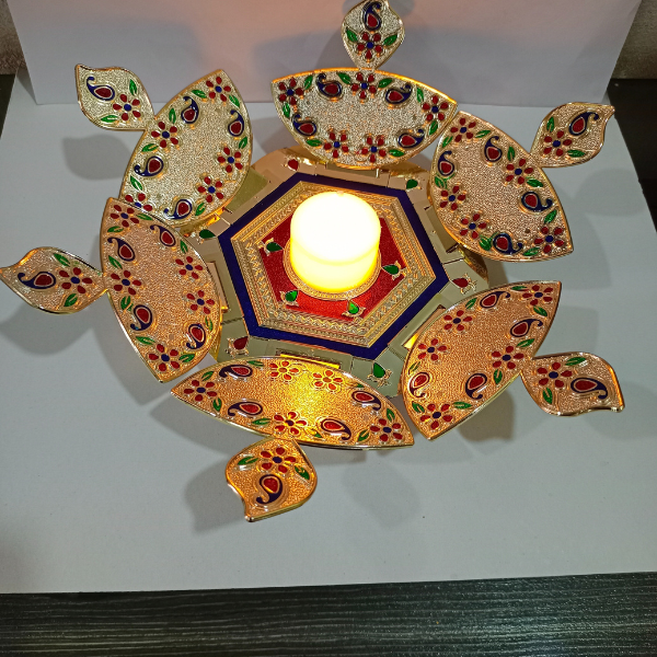 Folding Diya Holder