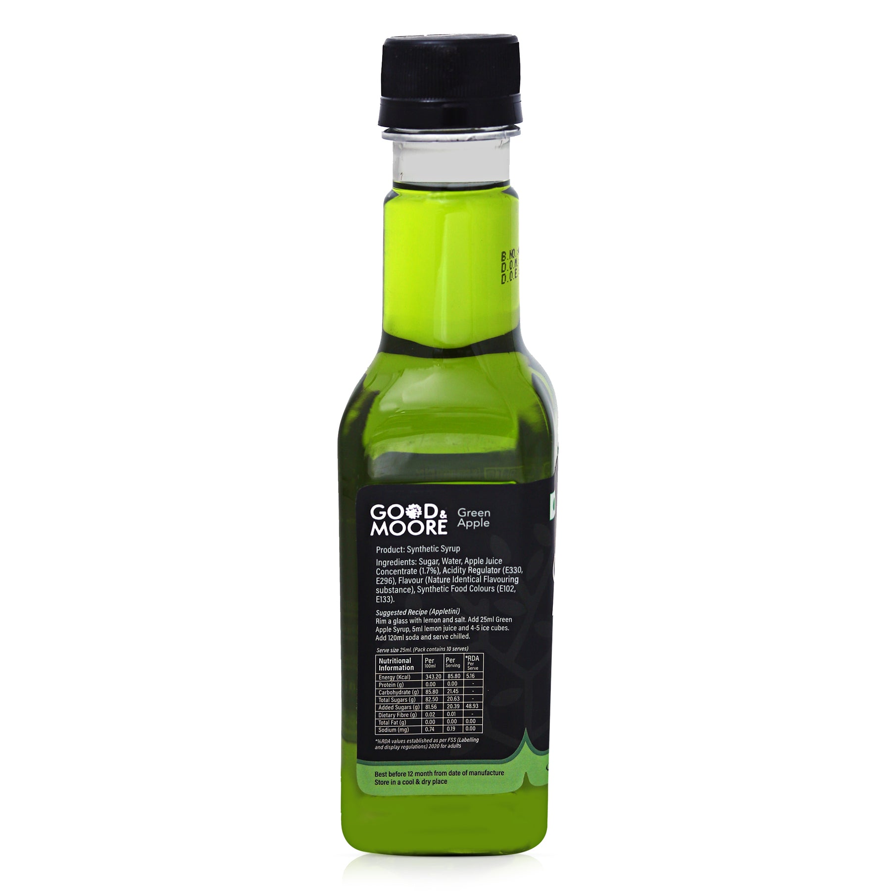 Good & Moore  Green Apple Syrup | 250 ML | 750 ML