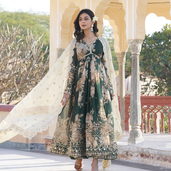 Premium Readymade Alia Cut Gown | Latest Gown Collection