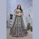 Latest Organza Silk Intricate Paisley Motifs Traditional Embroidered Wedding Lehenga Choli With Soft Net Dupatta | Ready To Wear