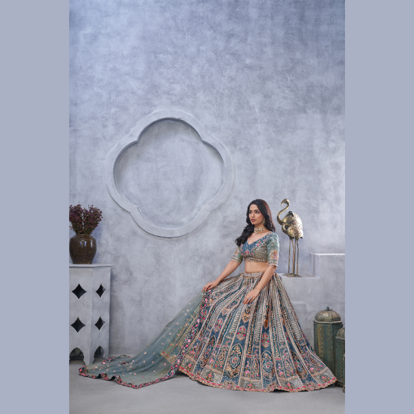 Latest Amber Aura Wedding Lehenga Choli With Soft Net Dupatta | Ready To Wear