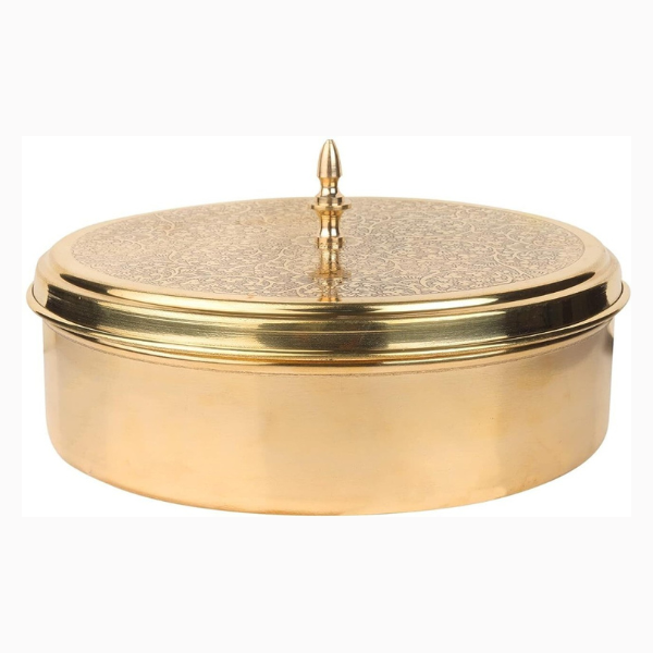 Handcrafted Brass Spice Box Set