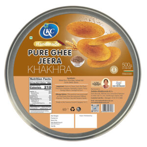 Induben Khakhrawala Handmade Pure Ghee Jeera Khakhra 500 gms