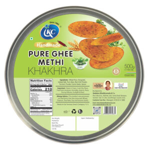 Induben Khakhrawala Handmade Pure Ghee Methi Khakhra 500 gms