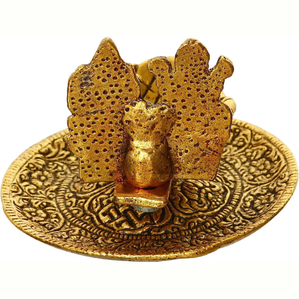 Handmade Laxmi Ganesh Diya - Brass | Set of 3