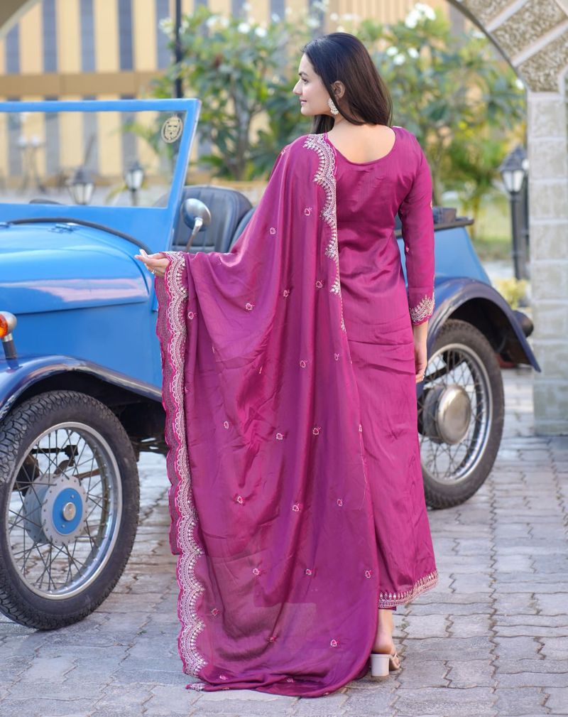 Stylish Lehenga Suit With Sequence Embroidery Work | Ready To Wear