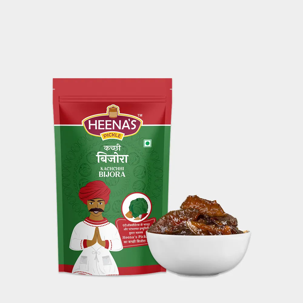 Heena's Kachchhi Bijora Pickle 400g traditional Gujarati citron pickle with authentic Kutch flavors.