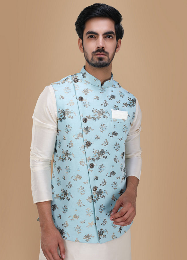 Manyawar Achkan Style Kurta Jacket Set