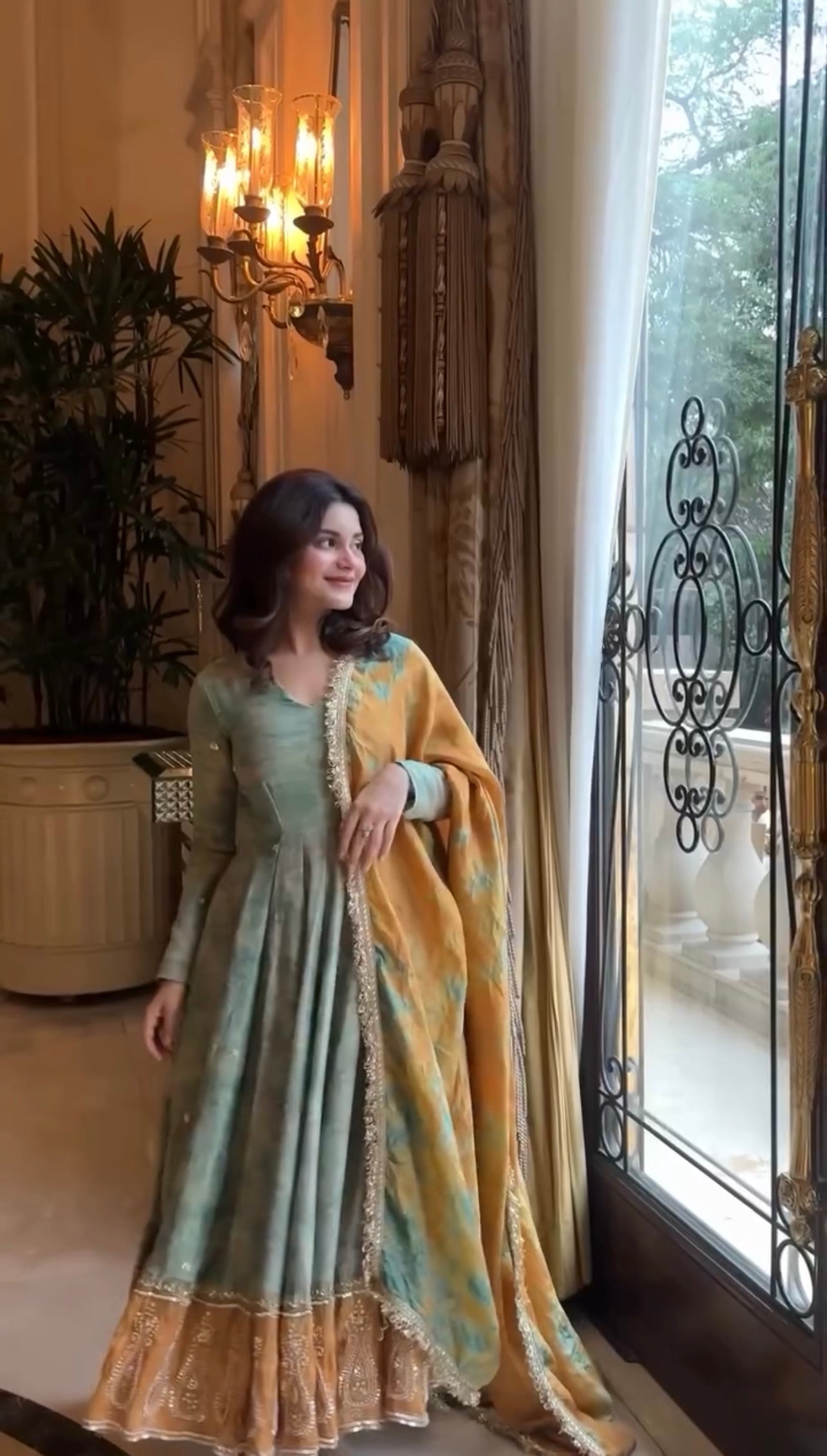 Organza Silk Kurta Dupatta Set With Embroidery Work | Ready To Wear