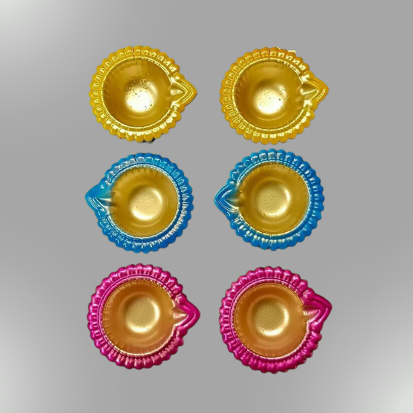 Iron Diwali Diya Set set of 6