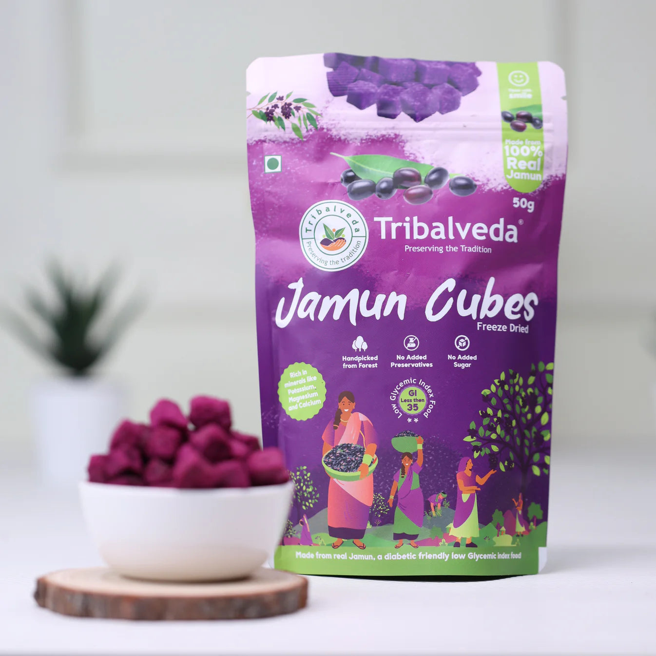 TribalVeda Jamun Cubes -100 gms