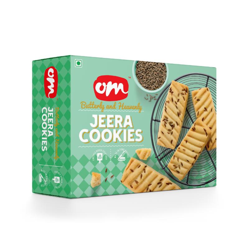 Om Sweets & Snacks Jeera Cookies -  350 Gms