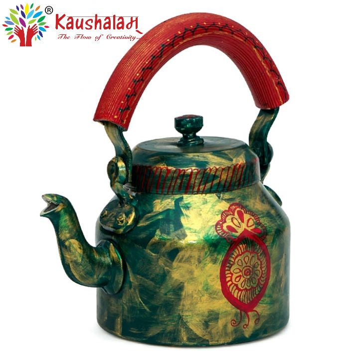 Hand Painted Kettle : Antiqua Green