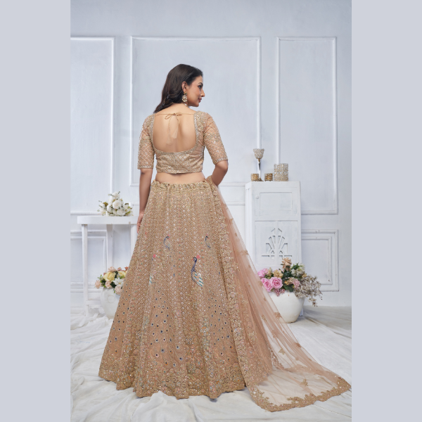 Show stopper Mustard  Embroidered bridal wear lehenga | Ready To Wear