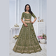 Peacock Green Embroidered Bridal lehenga | Ready To Wear