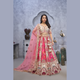 Bridal Lehenga with Temple Motifs, Peacock Designs & Bandhej Jacquard Patches | Ready To Wear