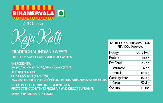 Bikanerwala Kaju Katli - 500 gms