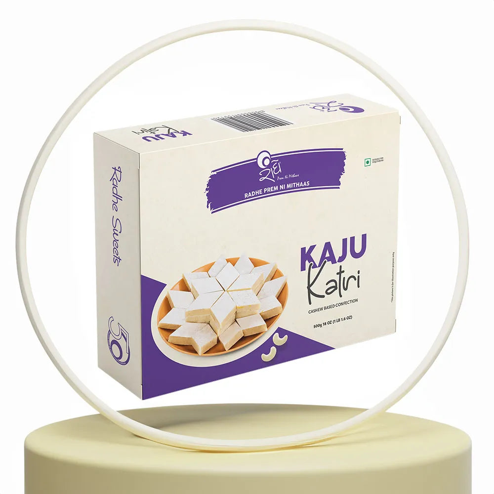 Radhe Prem Ki Mithaas Kaju Katri - 500 gms