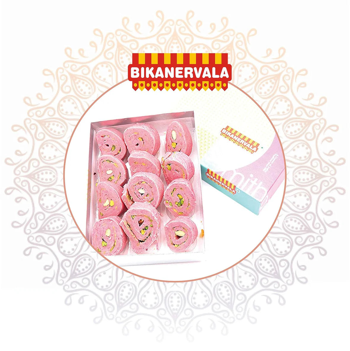 Bikanervala Sweets Kaju Rose Cake | 500 gms