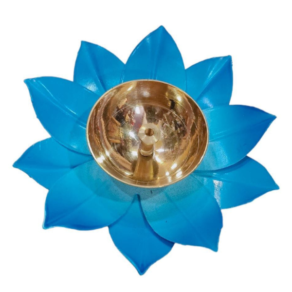 Kamal Patta Lotus Design Brass Diyas | Set of 2