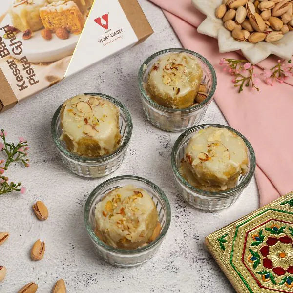 Vijay Dairy Kesar Badam Pista Ghari | 500 gms