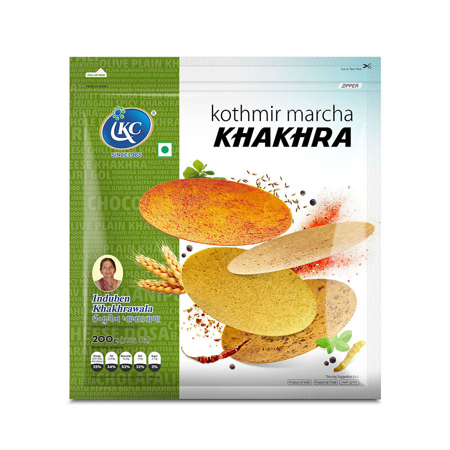 Induben Khakhrawala Kothmir Marcha Khakhra 400 gms