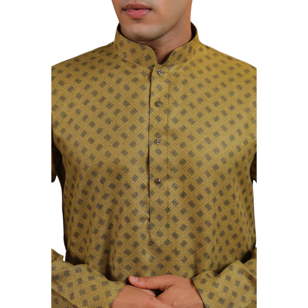 Kurta Pajama For Men | Mehendi Color