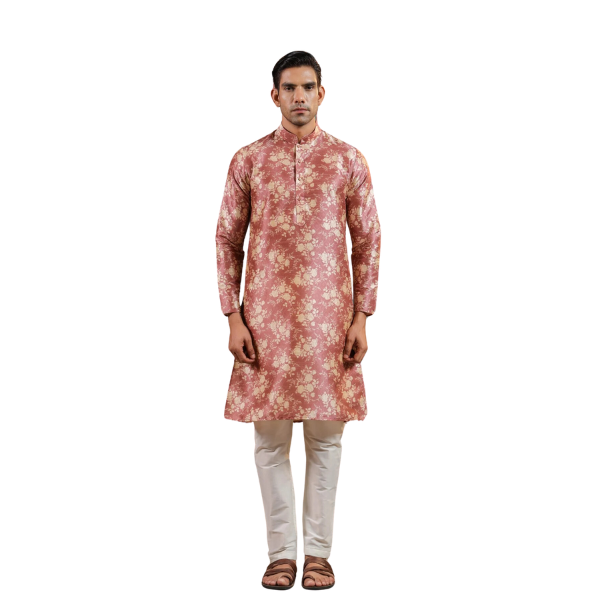 Kurta Pajama For Men | Onion Color Print | Latest print