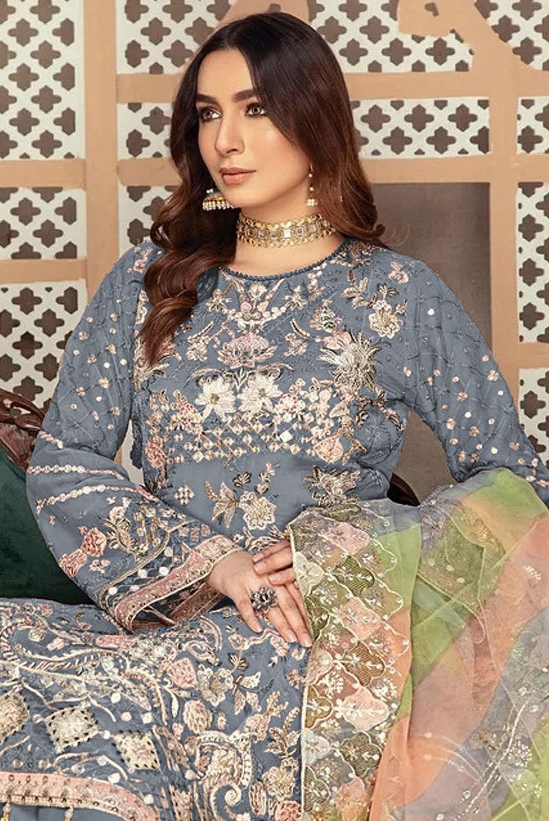 Gorgeous Suit With Embroidery Work | Ready To Wear