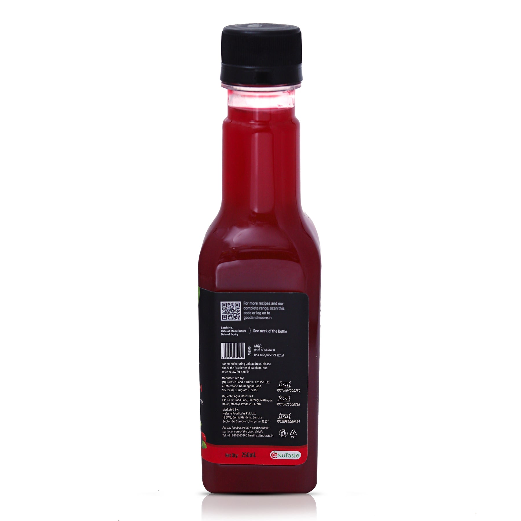 Good & Moore Low calorie Cosmopolitan Syrup |250 ML | 750 ML