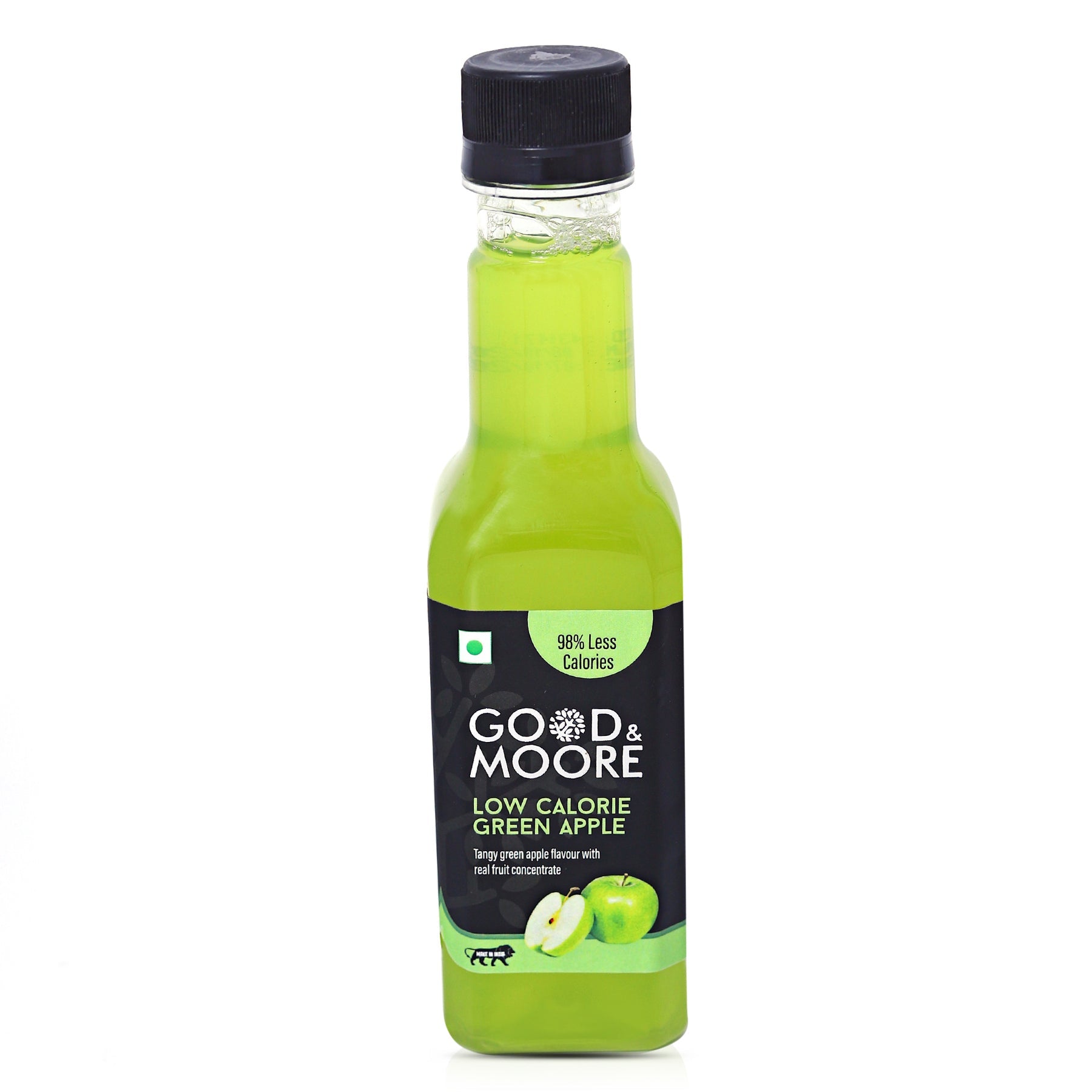 Good & Moore  Low calorie Green Apple Syrup |250 ML | 750 ML