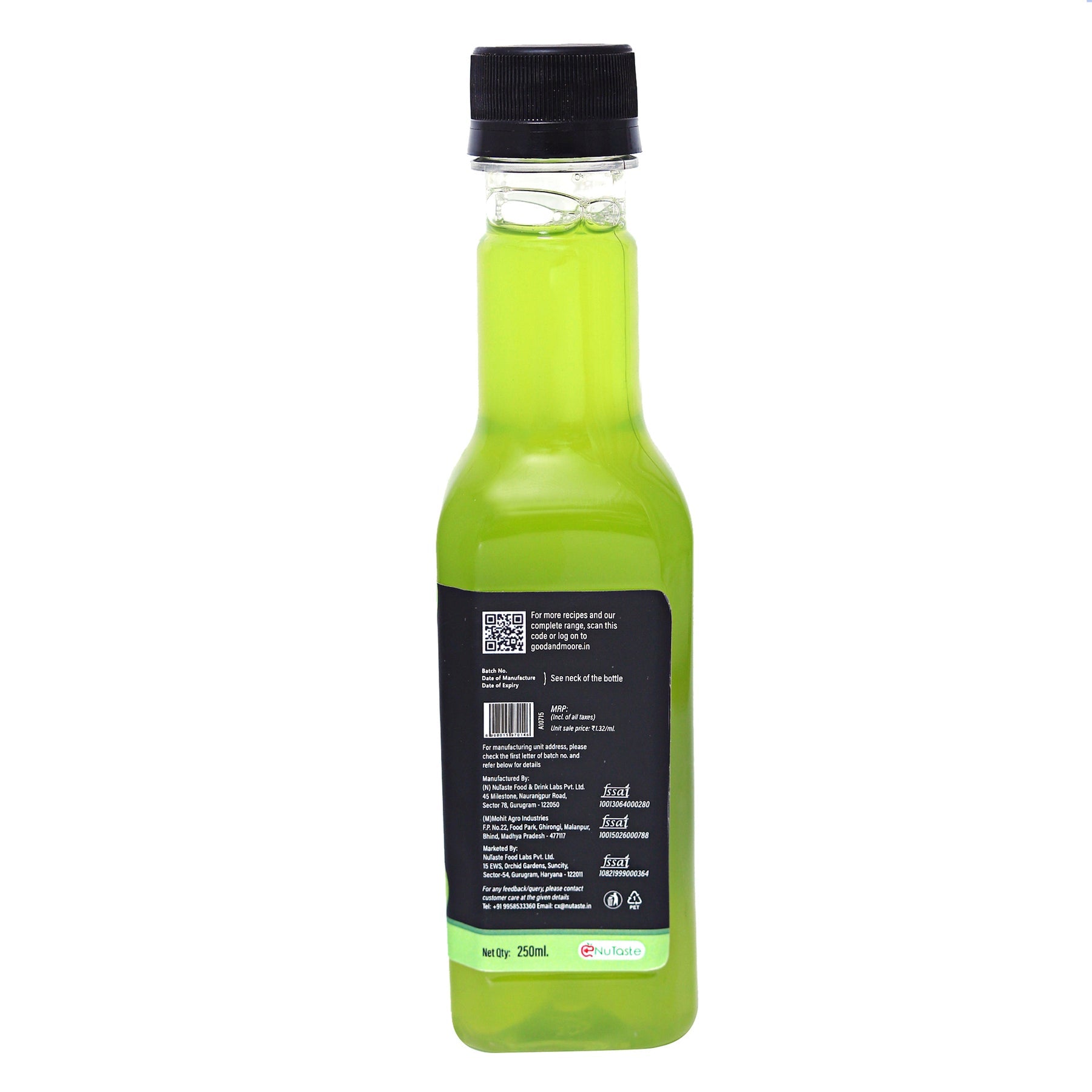 Good & Moore  Low calorie Green Apple Syrup |250 ML | 750 ML