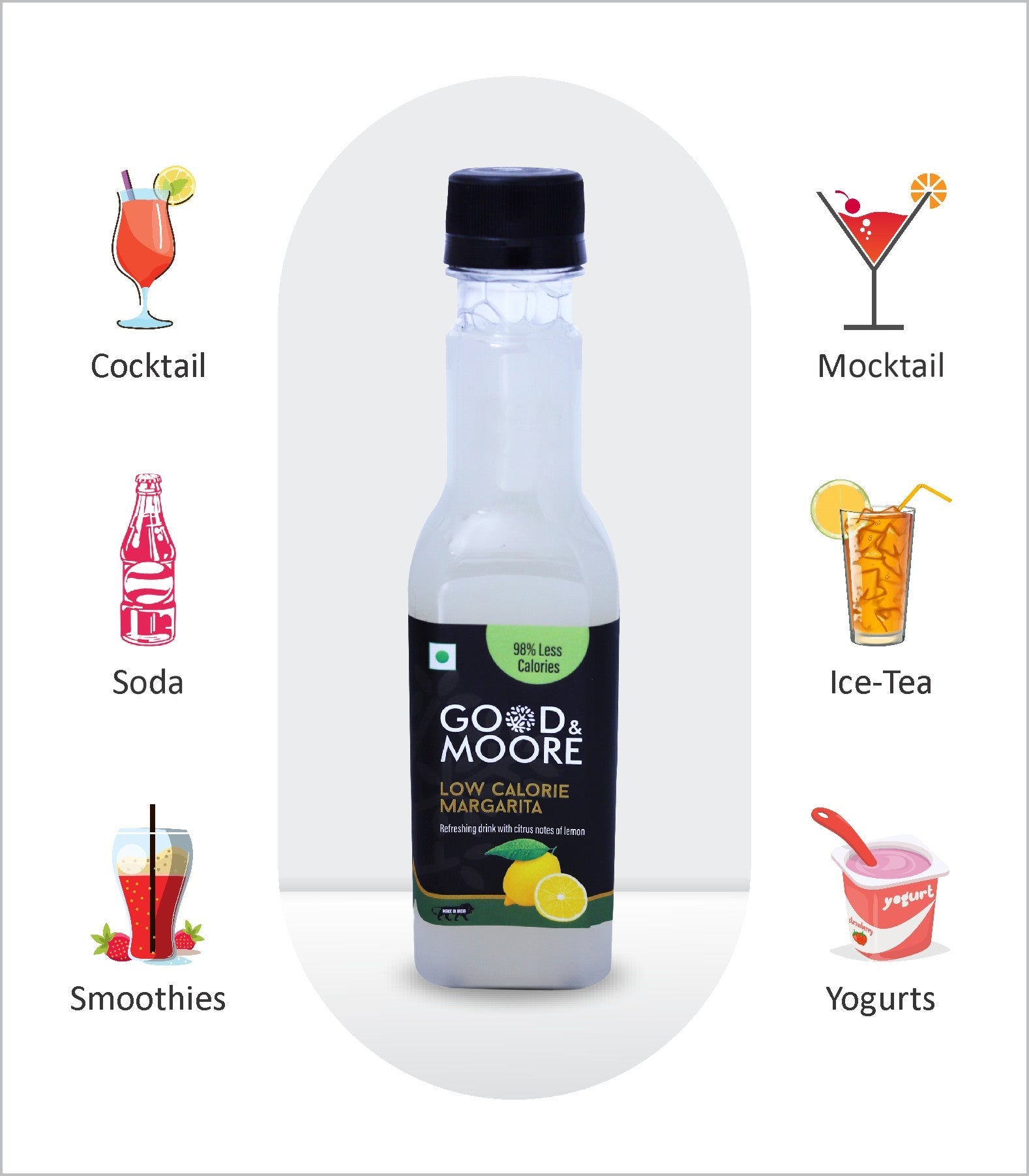 Good & Moore Low calorie Margarita Syrup |250 ML | 750 ML