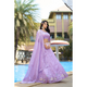 Lavender Dream: Pure Organza Bridal Lehenga Set with Zarkan & Sequin Work | Ready To Wear| Code- 5052