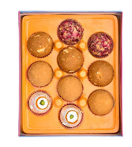 Laxmi Misthan Bhandar 10 Pc Jaipuri Laddu Box