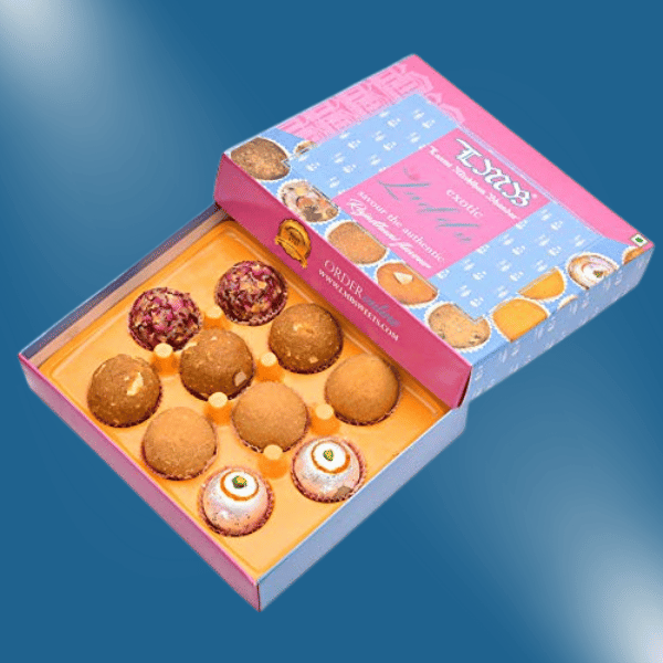 Laxmi Misthan Bhandar 10 Pc Jaipuri Laddu Box