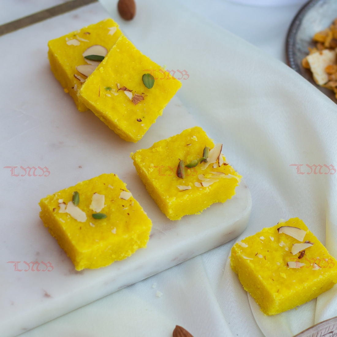 Laxmi Misthan Bhandar's Kesar Pista Barfi