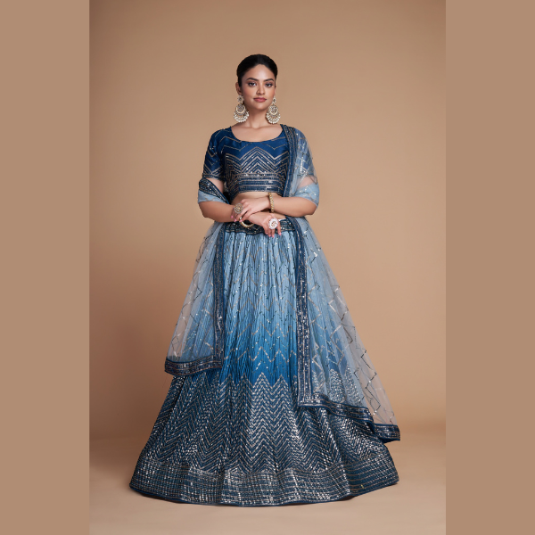 Classic Heavy Chinon Lehenga | Ready To Wear - India shopping