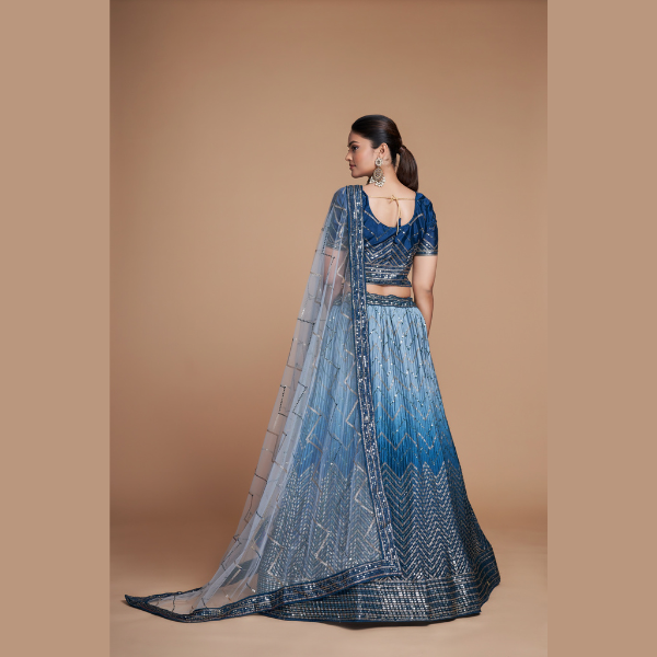 Classic Heavy Chinon Lehenga | Ready To Wear - India shopping