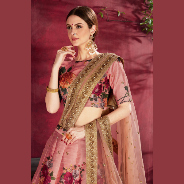 Classic Ethereal Blossoms Lehenga | Ready To Wear - India shopping