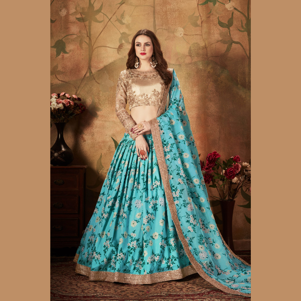 New Pastel Poise Lehenga | Ready To Wear - India shopping