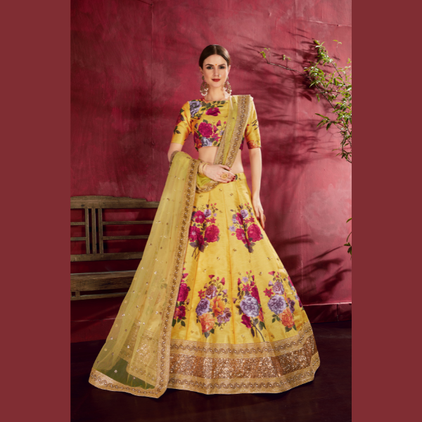 Beautiful Scarlet Symphony Lehenga | Ready To Wear - India shopping