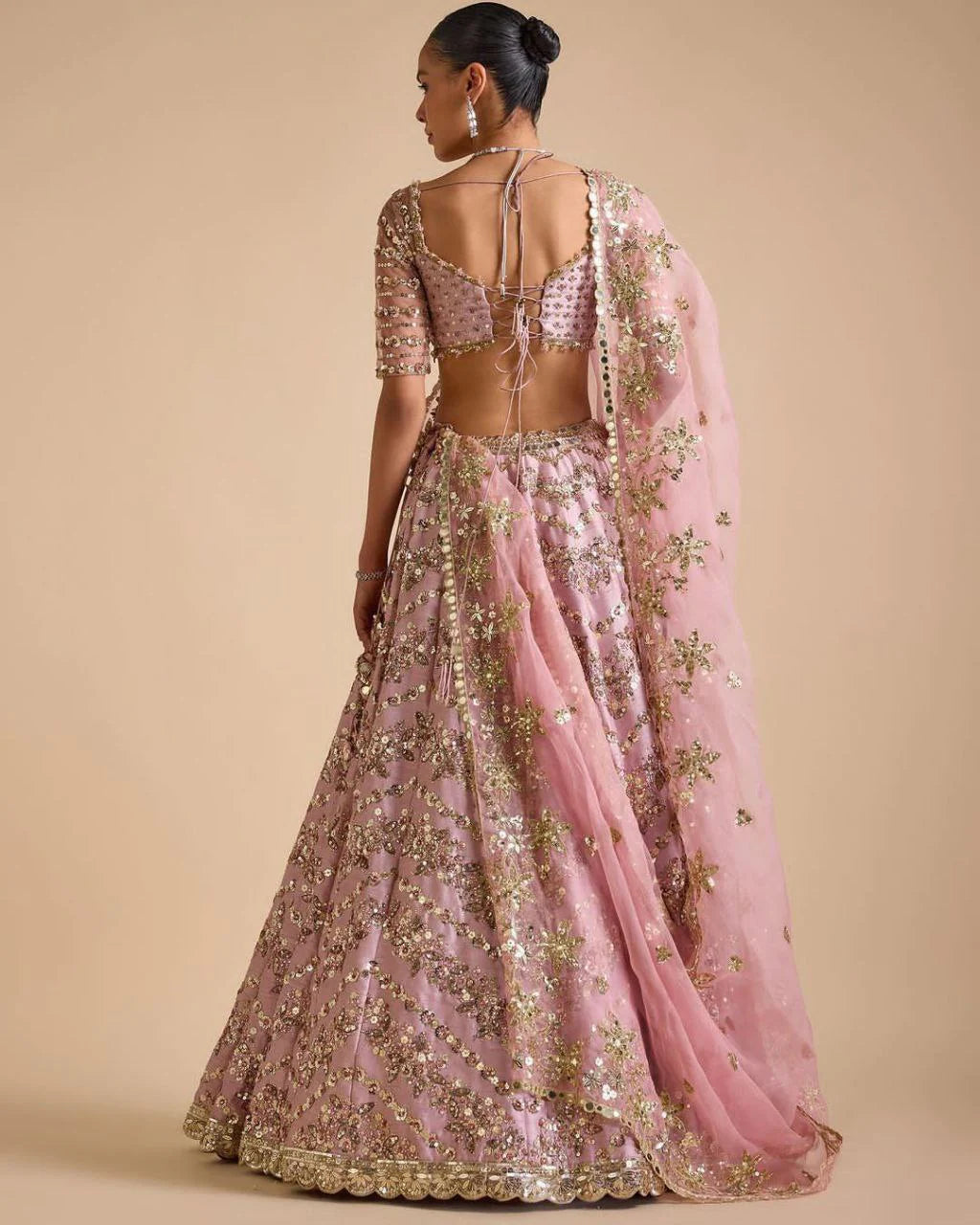 Beautiful Lehenga Choli With Multi Thread Sequins Work | Ready To Wear