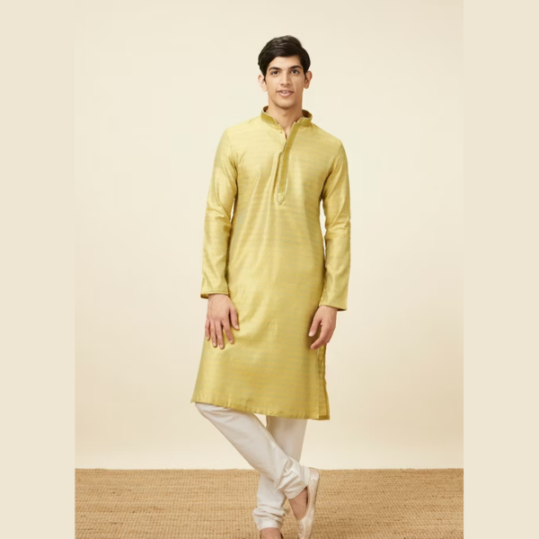 Manyawar Self Design Kurta Set - India shopping